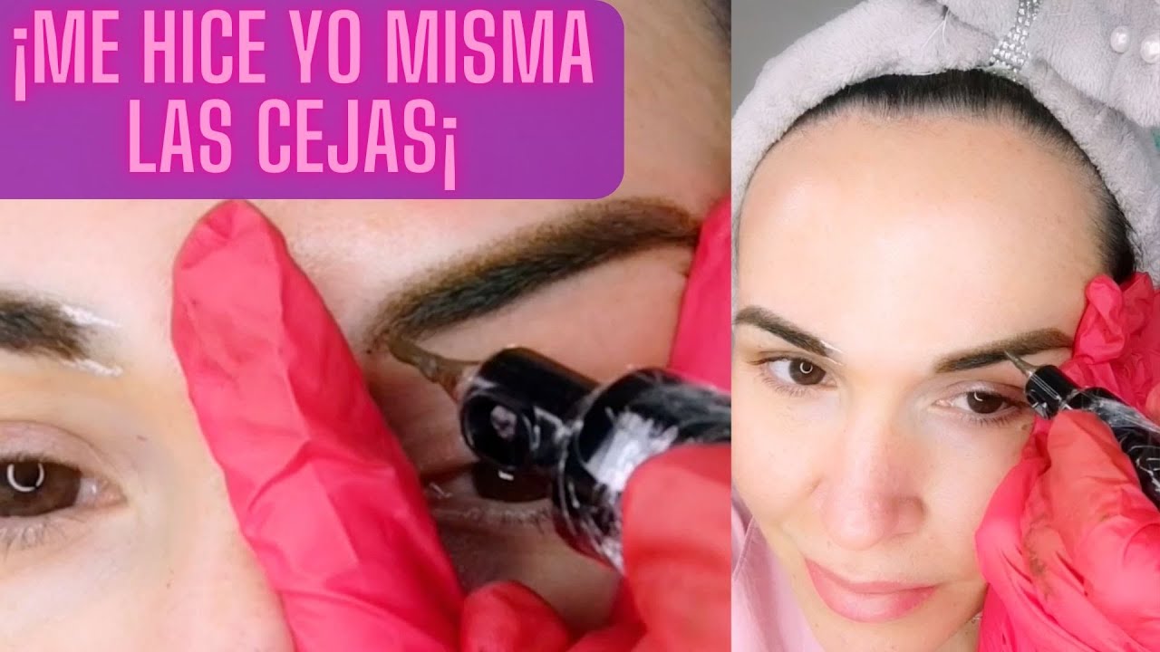Mira Cómo Me Hice Mis Cejas en Casa con la técnica de EFECTO POLVO 🤯