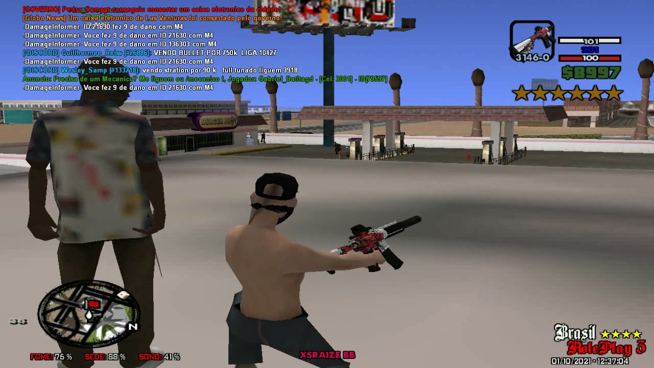 🇧🇷 GTA BRASIL ROLEPLAY 3 - TROCANDO TIRO COM PM - XSRAIZE