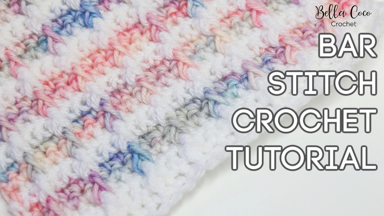 HOW TO CROCHET THE BAR STITCH | Easy Crochet Tutorial Perfect for Blankets | Bella Coco Crochet