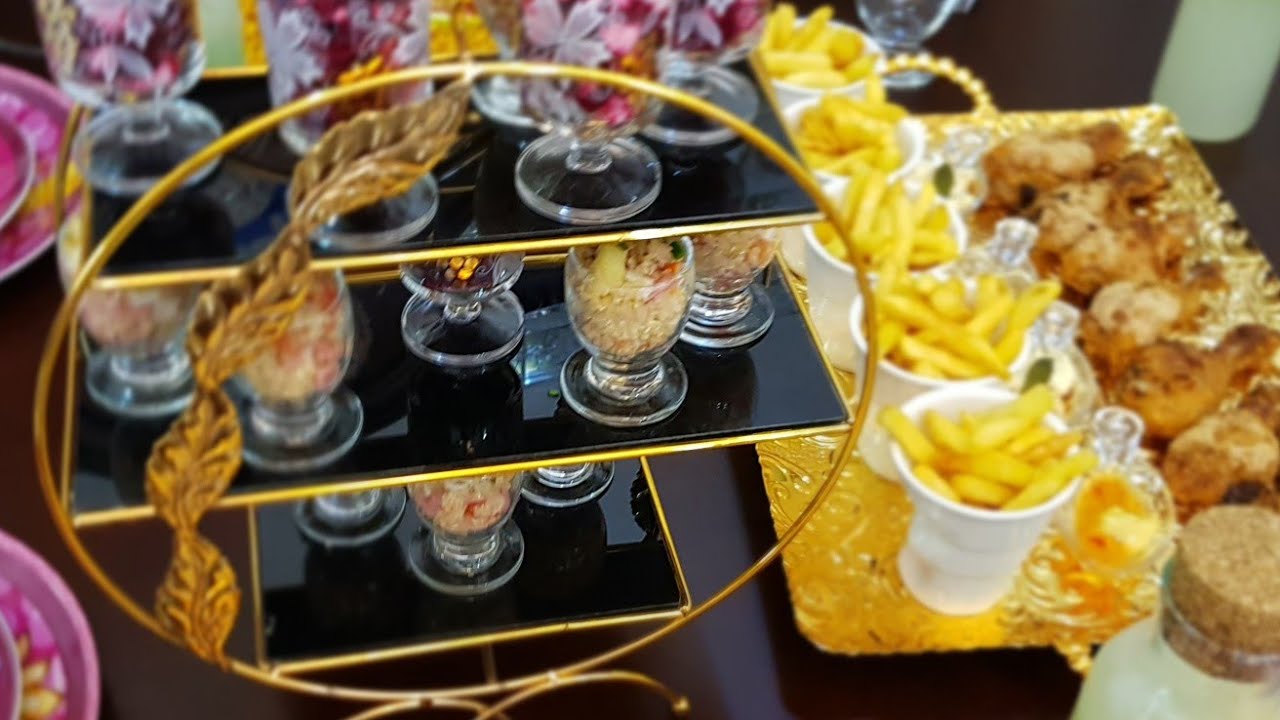 مائدة صيفية مميزة بوصفات سهلة و خفيفة verrines..  cuisses de poulet..