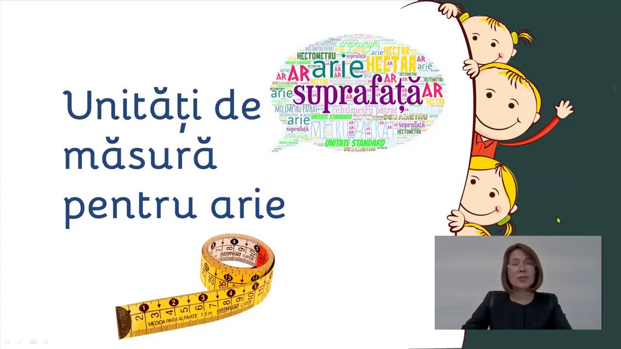 Unitati de masura pentru arie