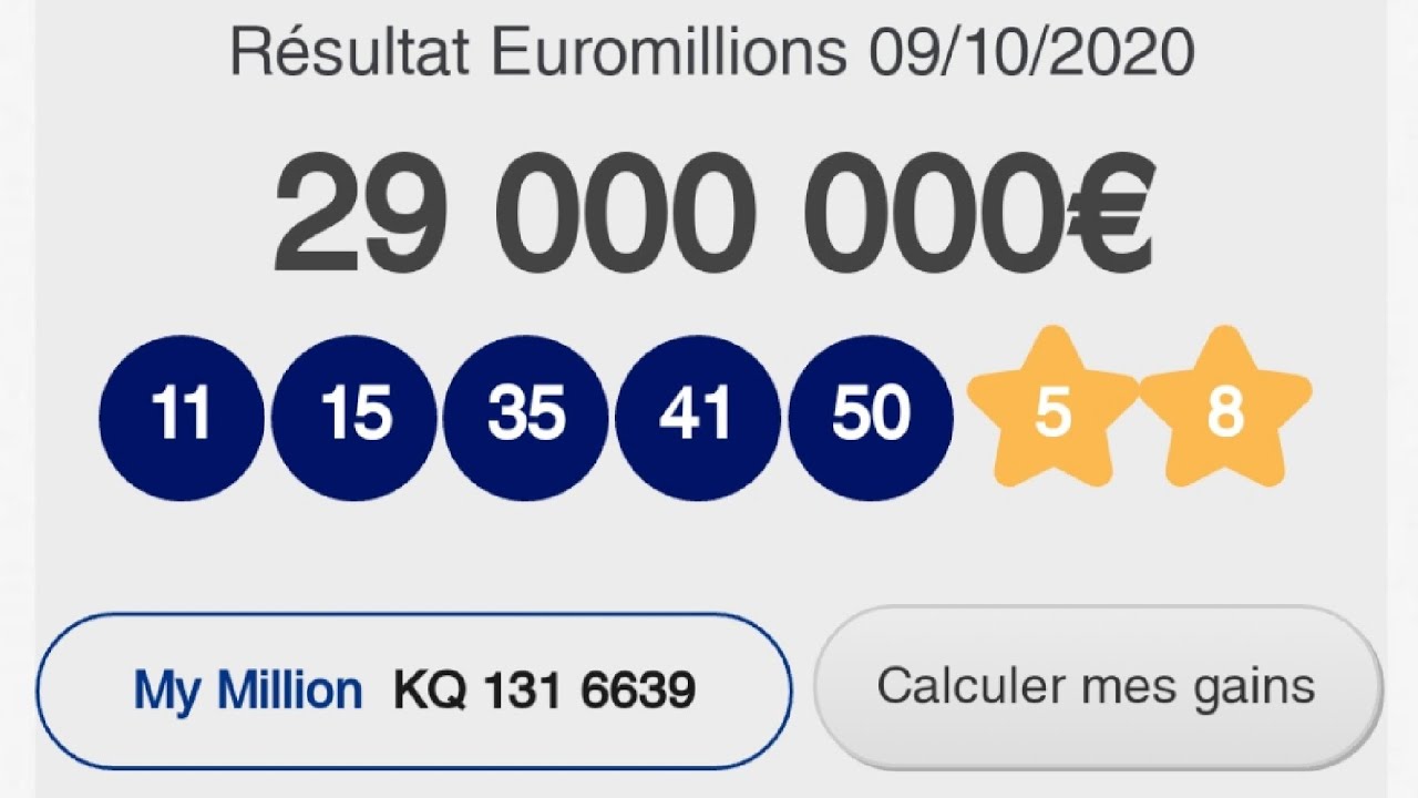 Résultat Euro Million 😻 09 octobre 2020