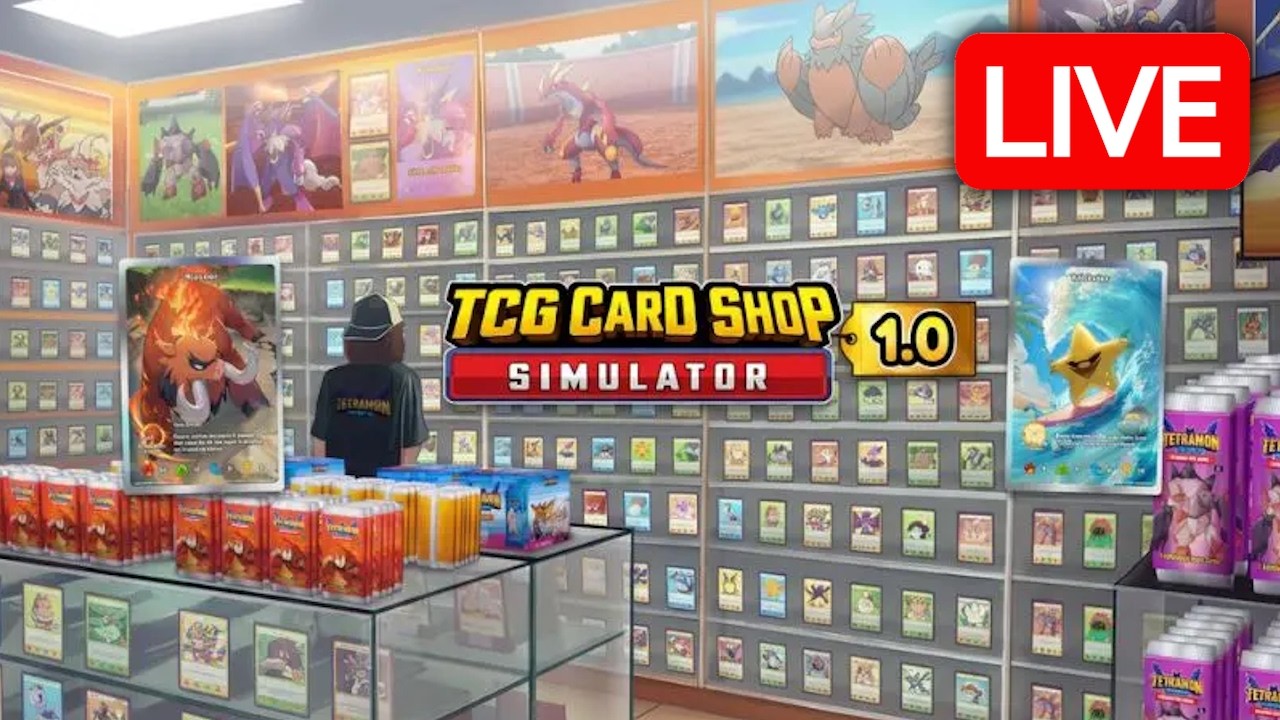 Playing the Full Release of TCG Card Shop Simulator (Part 2) - LIVE 🔴