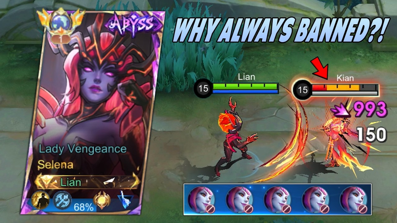 THIS IS THE REASON SELENA GETS BANNED IN EVERY RANKED GAME!! (goodbye selena?)