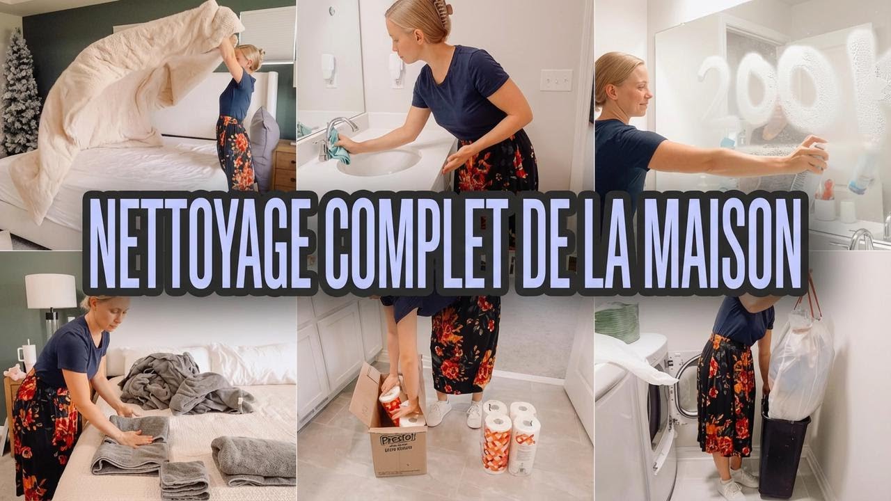 Grand ménage de la maison : motivation pour nettoyer et organiser