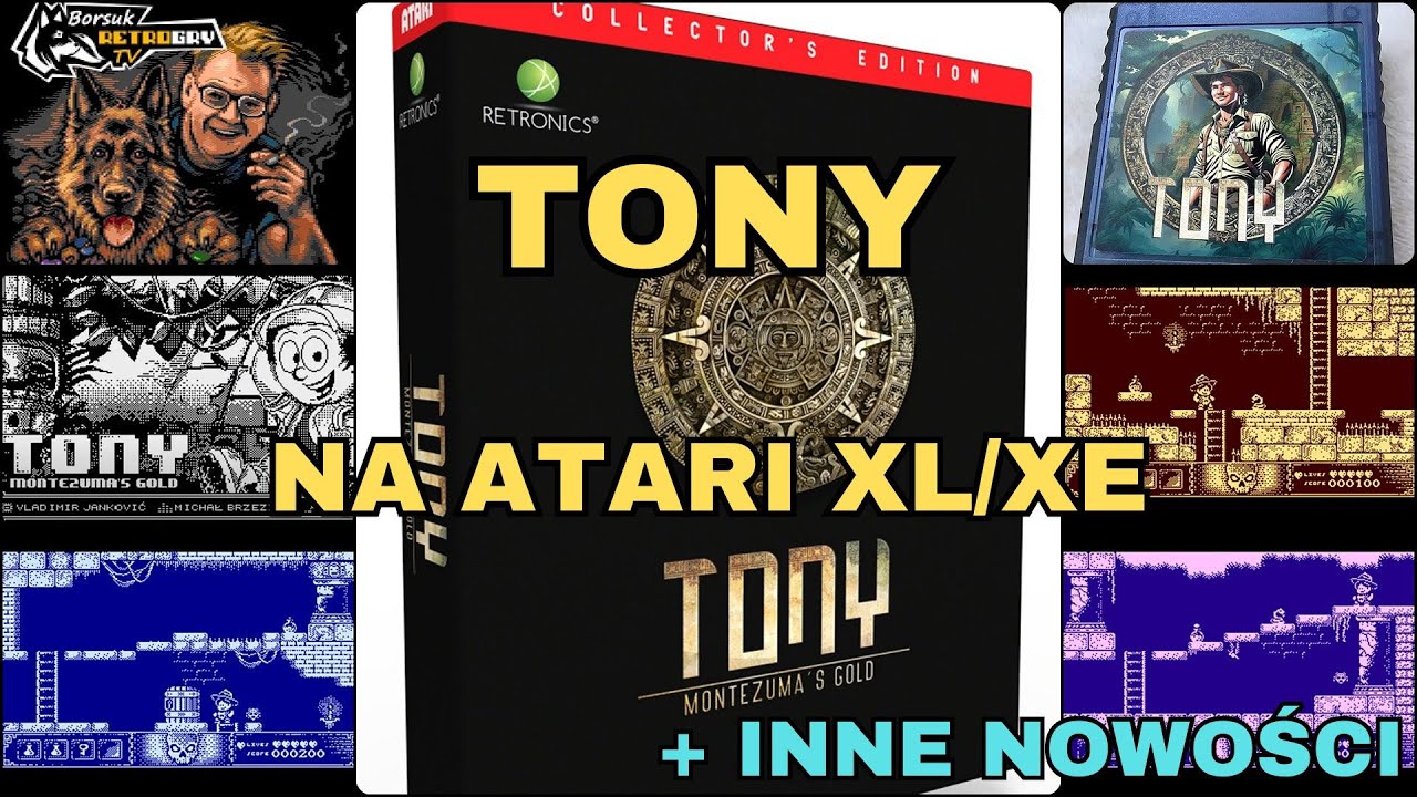Borsuk Retro Gry TV: ATARI XL/XE - TONY MONTEZUMA'S GOLD (2024) + inne NOWOŚĆI!