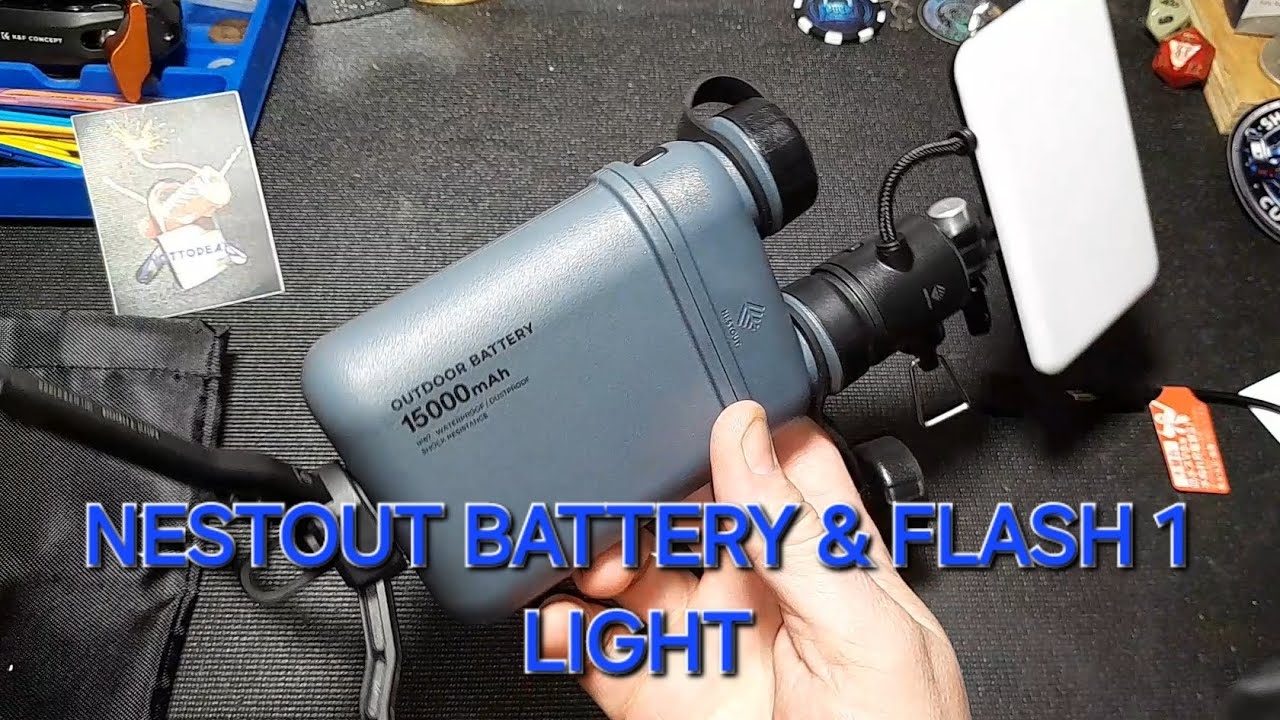 Unboxing Nestout Waterproof Battery & Flash 1 LED 1000 Lumen Light 