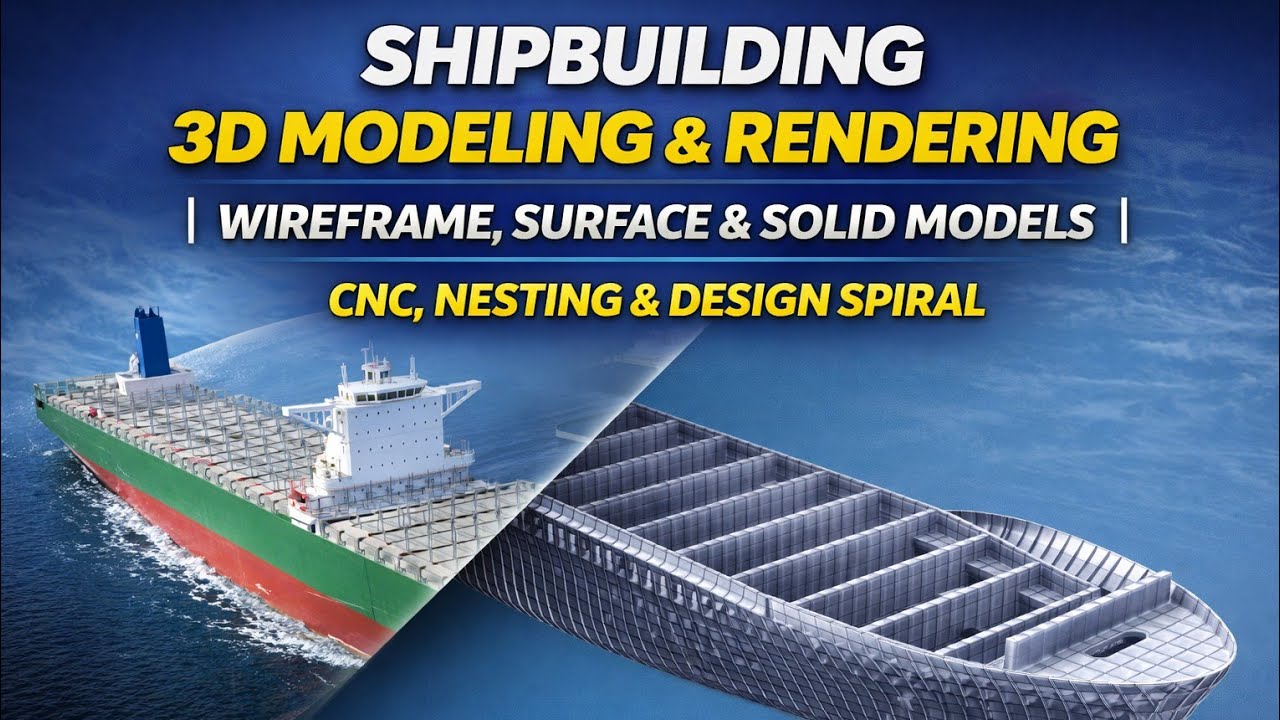 Shipbuilding 3D Modeling & Rendering | Wireframe, Surface & Solid Models | Nesting & Design Spiral