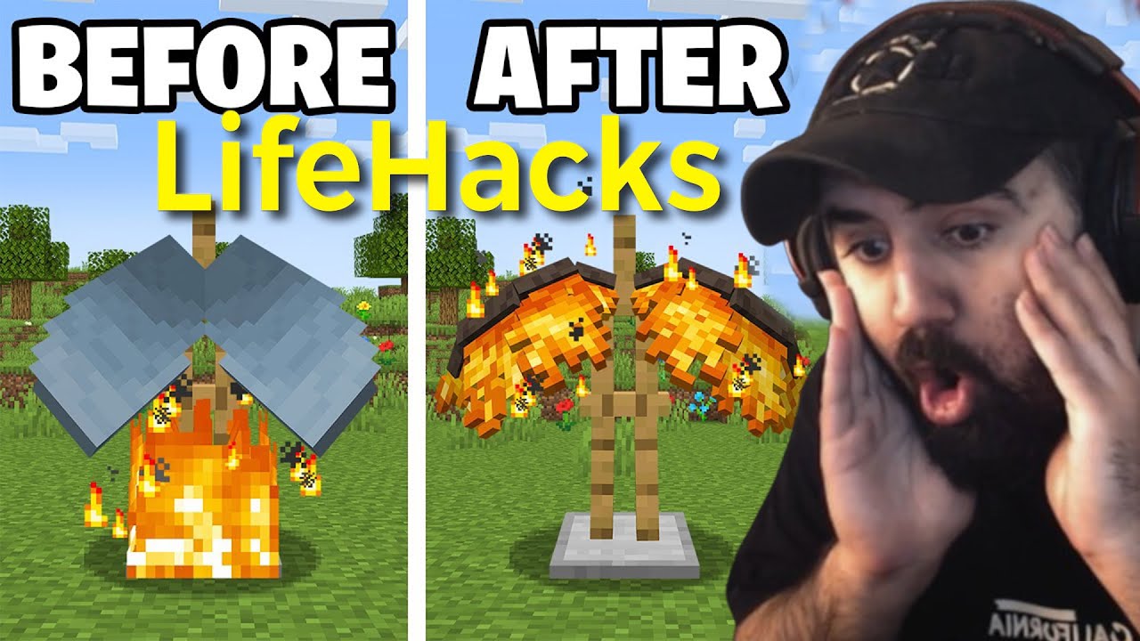 Minecraft LifeHacks | تاقی کردنەوەی فێڵەکانی تیکتۆک ئایە ڕاستن؟