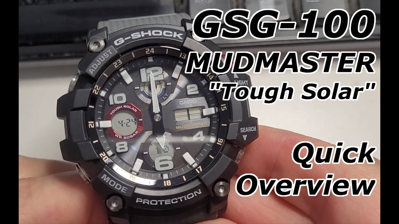 Краткий обзор Casio G-SHOCK GSG-100-1A8 MUDMASTER 