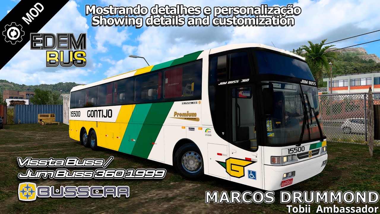 Testando o Novo Busscar 1999 da EDEM BUS Mercedes, Scania ou Volvo? TODOS OS DETALHES!