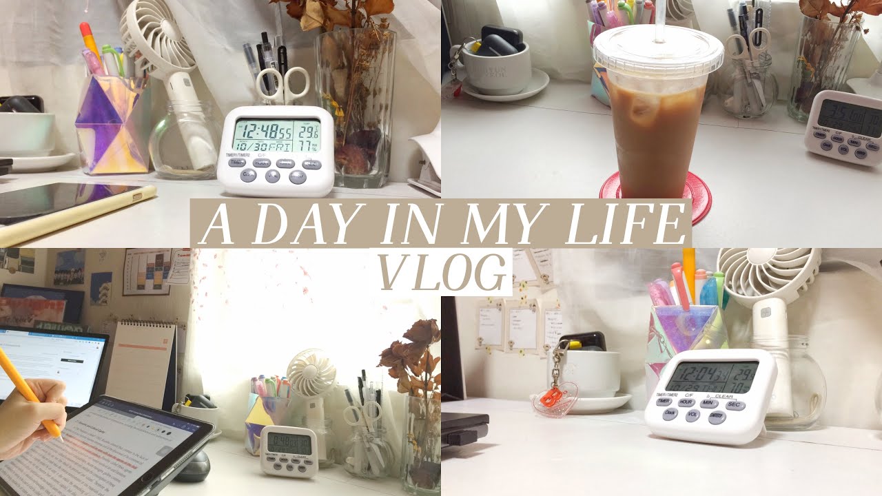 24-hr study vlog: a day in my life 🌤