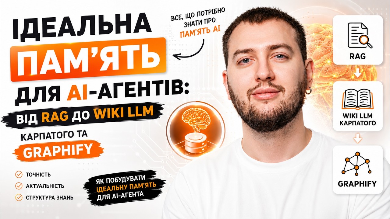 Ідеальна пам'ять для АІ-агентів: від RAG до Wiki LLM Карпатого та Graphify