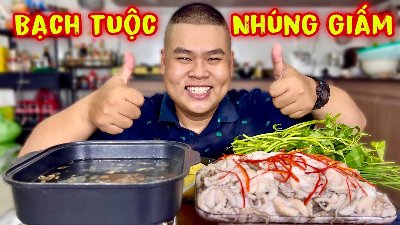 Bạch Tuộc Đem Đi Nhúng Giấm Rồi Chấm Nước Mắm Ớt Kiểu Mập Thì Chỉ Có Mà Ngon Nhức Nách | Mập Food