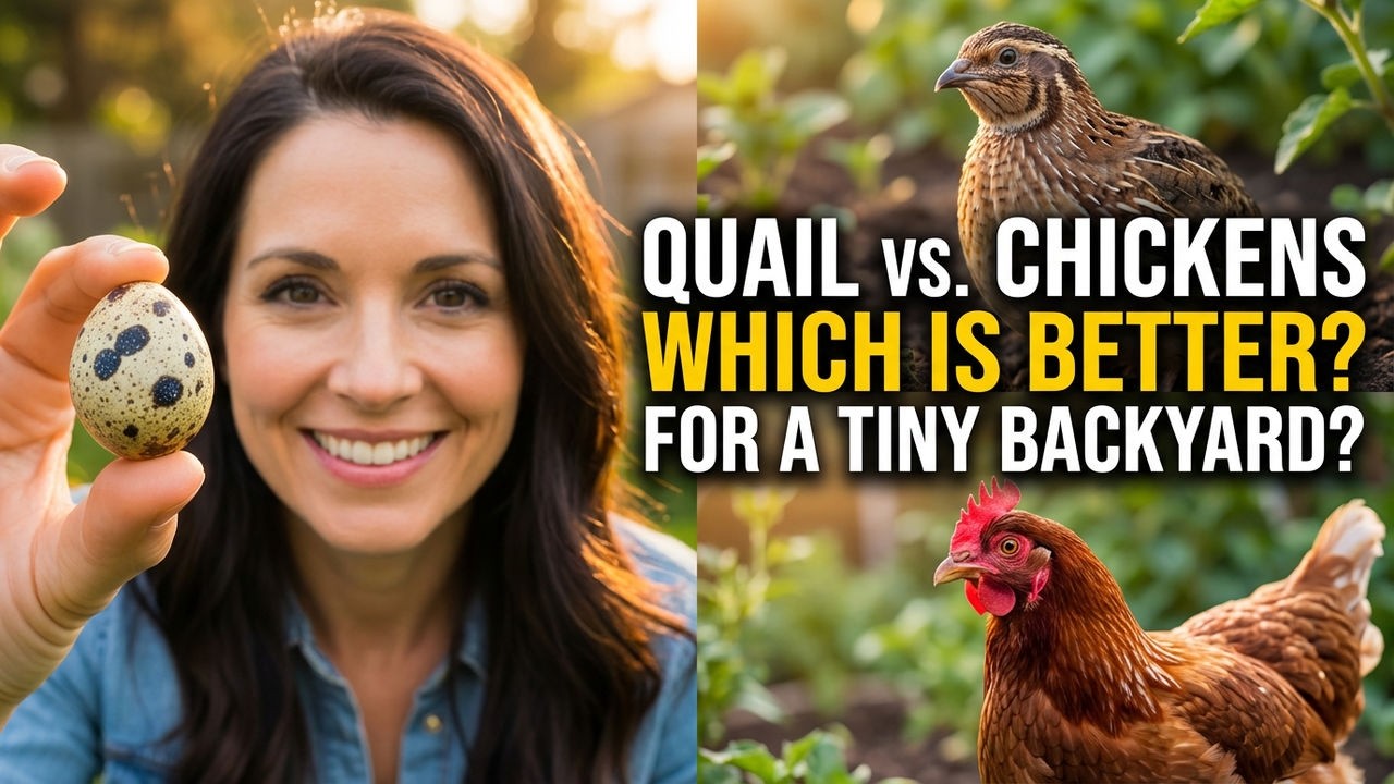 Quail vs. Chickens: Which is better for a tiny backyard?
