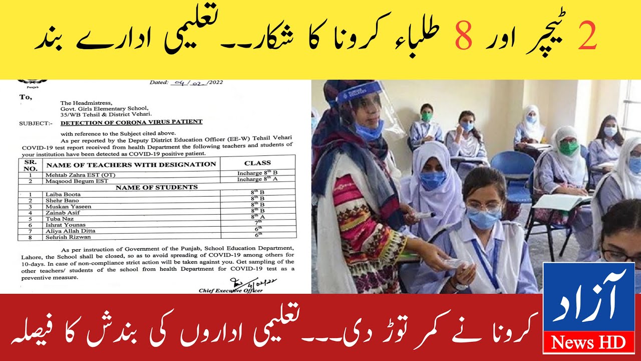 Shocking News for Students | School Closed in South Punjab District | Latest News | Azad News HD