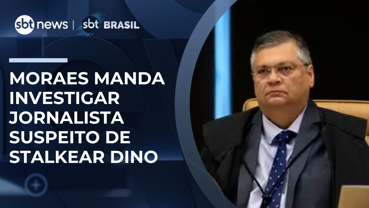Moraes ordena buscas contra jornalista investigado de stalkear Flávio Dino | #SBTBrasil