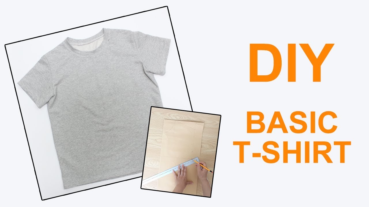 [ENG sub] 아주 쉽게 티셔츠 만들기 DIY/내 몸에 맞는 티셔츠 패턴 그리기 / How to make a T-shirt for my body.[소잉타임즈]