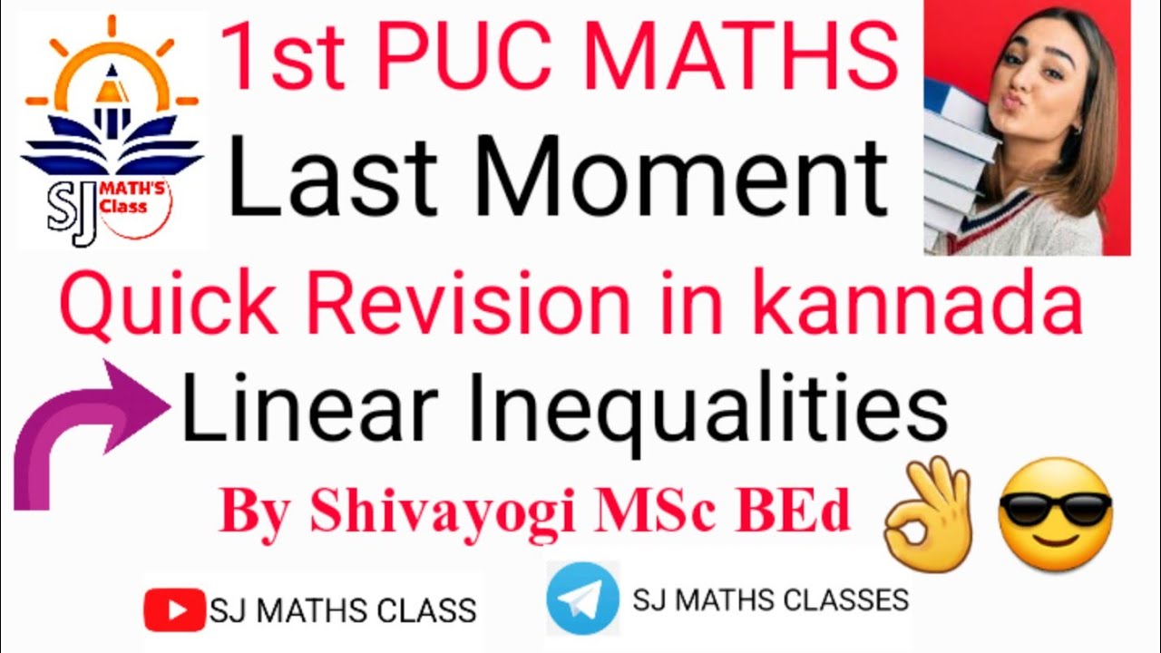 1st pu Linear inequalities quick revision in 30 min/last moment preparation linear inequalities.