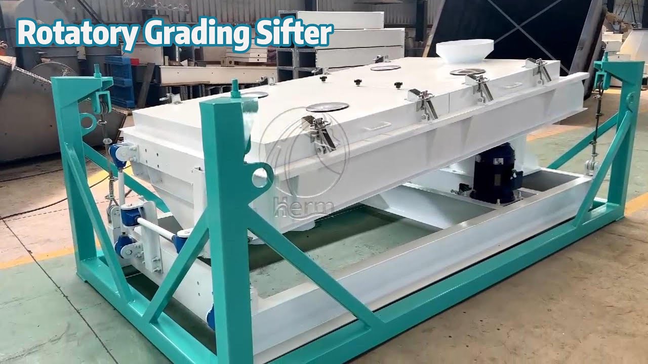 Rotary Grading Sifter: Boost Pellet Quality with Precision Screening! #feedpelletplant