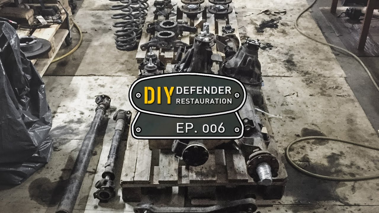 Rahmen verzinken & Achsen zerlegen - Land Rover Defender Restauration | EP. 6