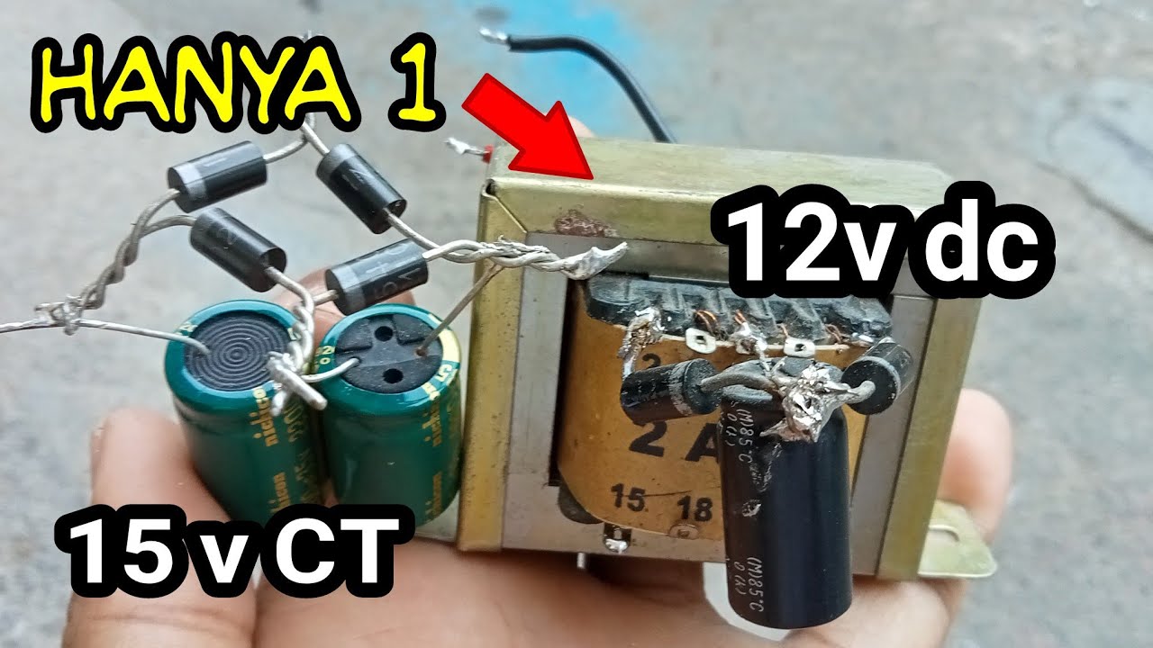 BUAT 2 POWER SUPPLAY DENGAN SATU TRAFO ( SIMETRIS DAN  dc TUNGGAL )