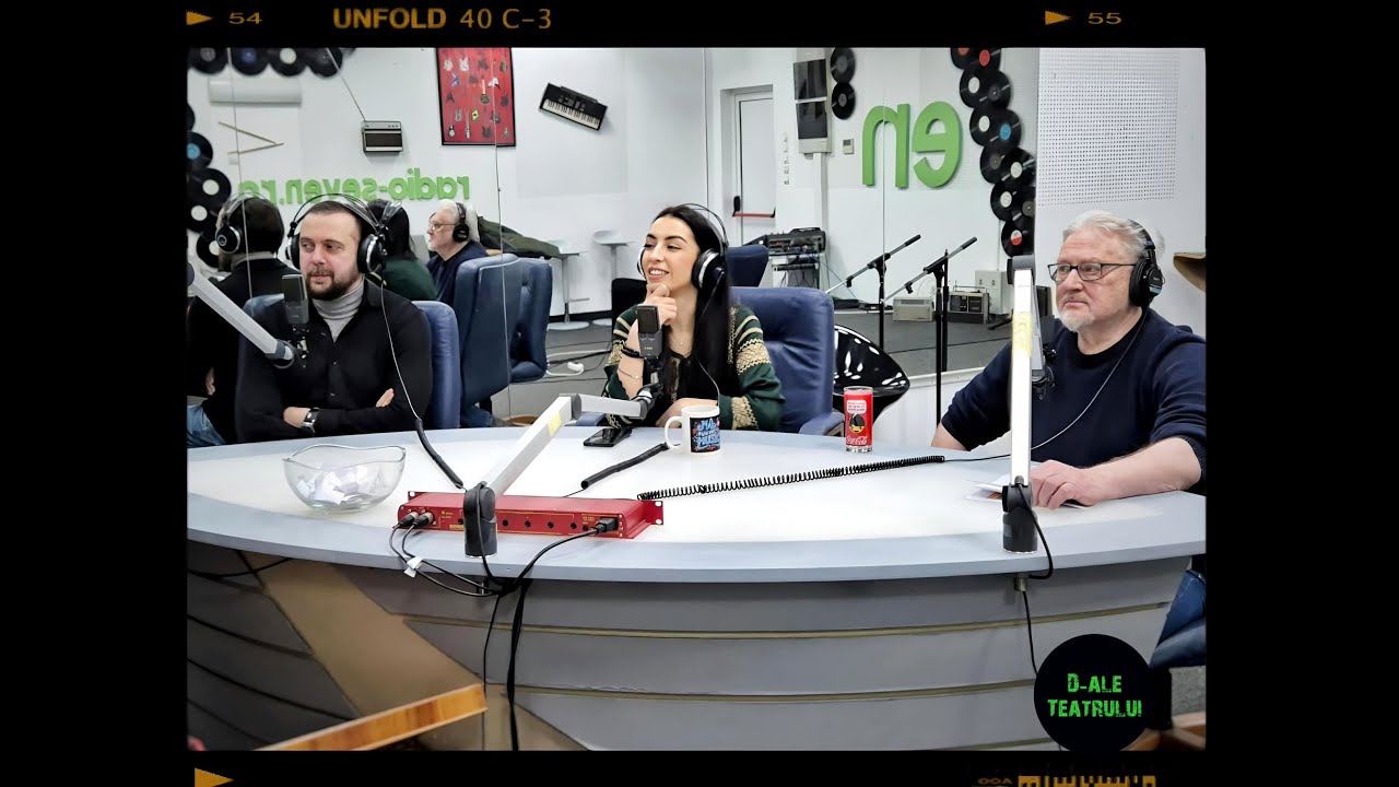 Josef Kappl, Daniela Bucșan și Florin Budnaru @ D-ale Teatrului la Radio SEVEN.
