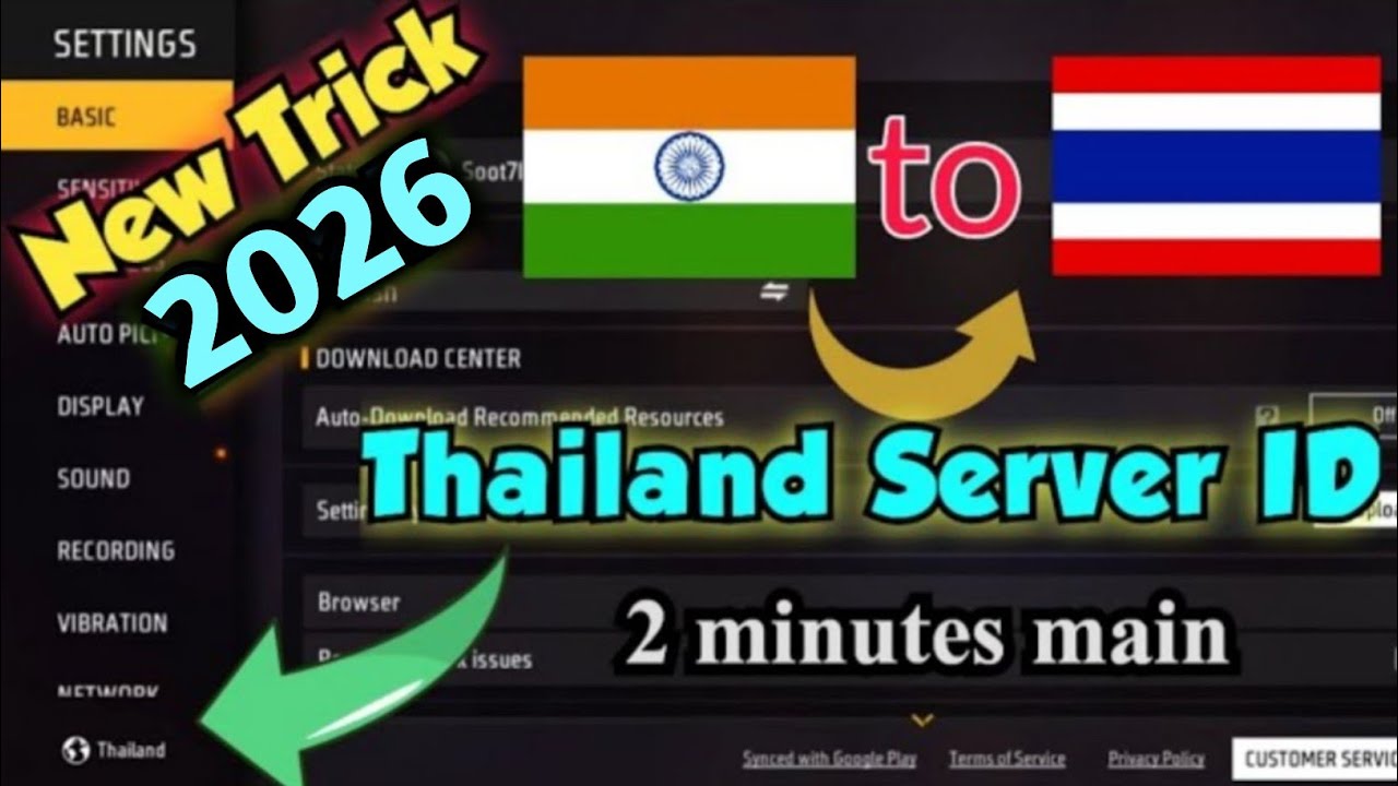 Thailand Server Free Fire ID Kaise Banaye | How to Make Thailand Server ID in Free Fire