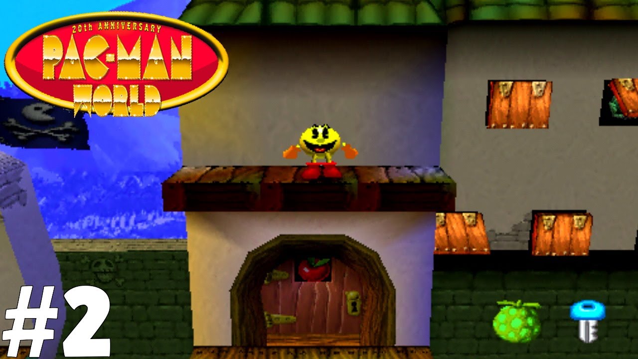 Pac-Man World Gameplay (PS1) Part 2 - HMS Windbag Boss Fight