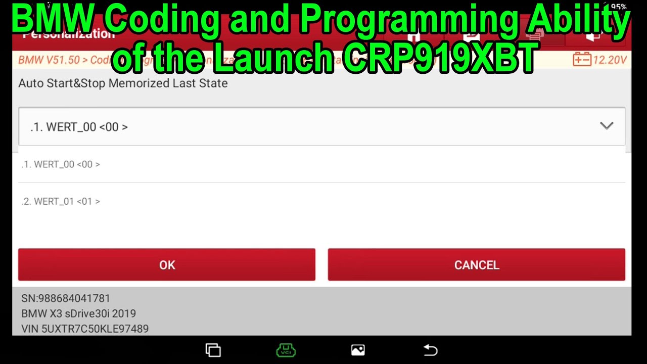 BMW Coding and Programming Ability of the Launch CRP919XBT