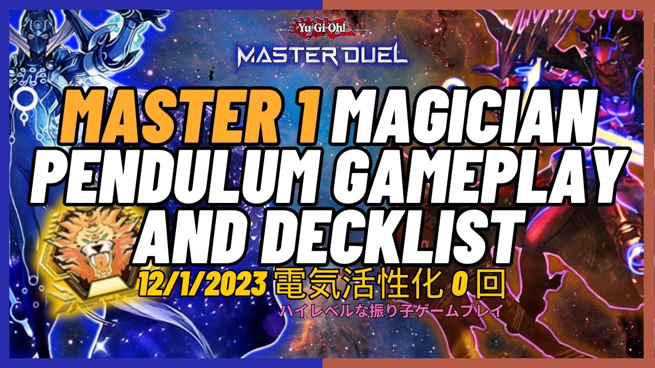 Master 1 pend mirror ! Pendulum Magician-Yu Gi Oh Master Duel-Deck-December 2023 [Ranked/Master]