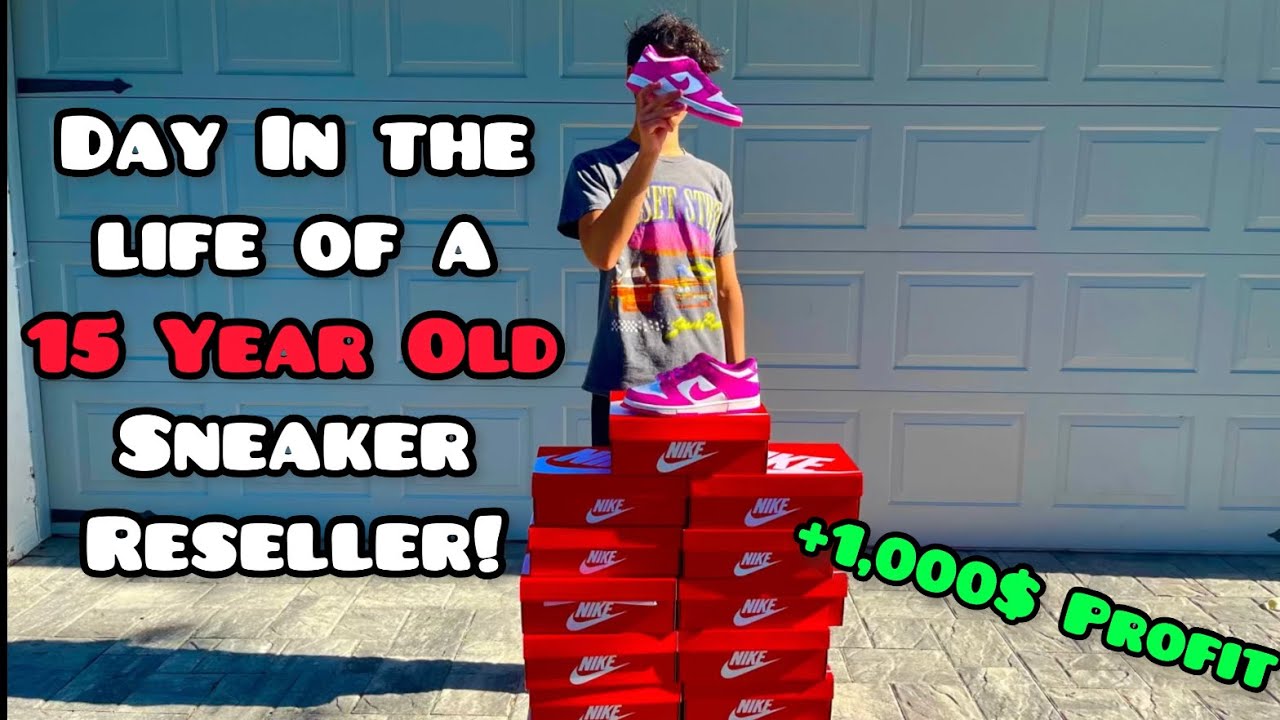 Day In The Life Of A 15 Year Old Sneaker Reseller! (Part 1)