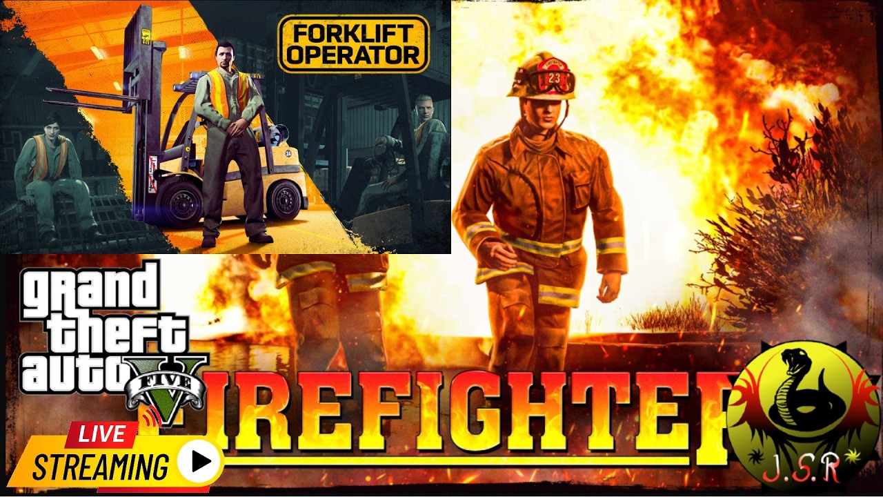 DESBLOQUEANDO #OUTFIT CARRETILLERO Y FIRME DE BOMBEROS JUGANDOO A #GTA5  #PS5 #NEXT #GEN