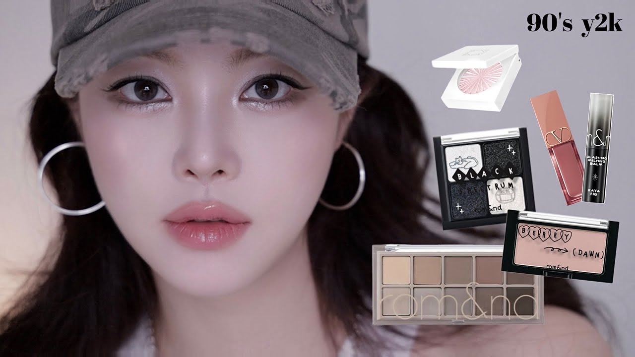 롬앤 X 이나피스퀘어 + 더스티포그가든 으로 해본 y2k메이크업🖤 | SAEYAN 새얀