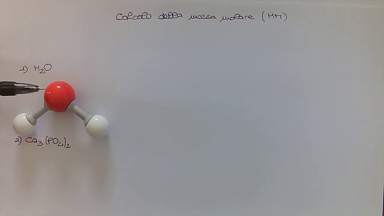 Calcolo della massa molare (MM).