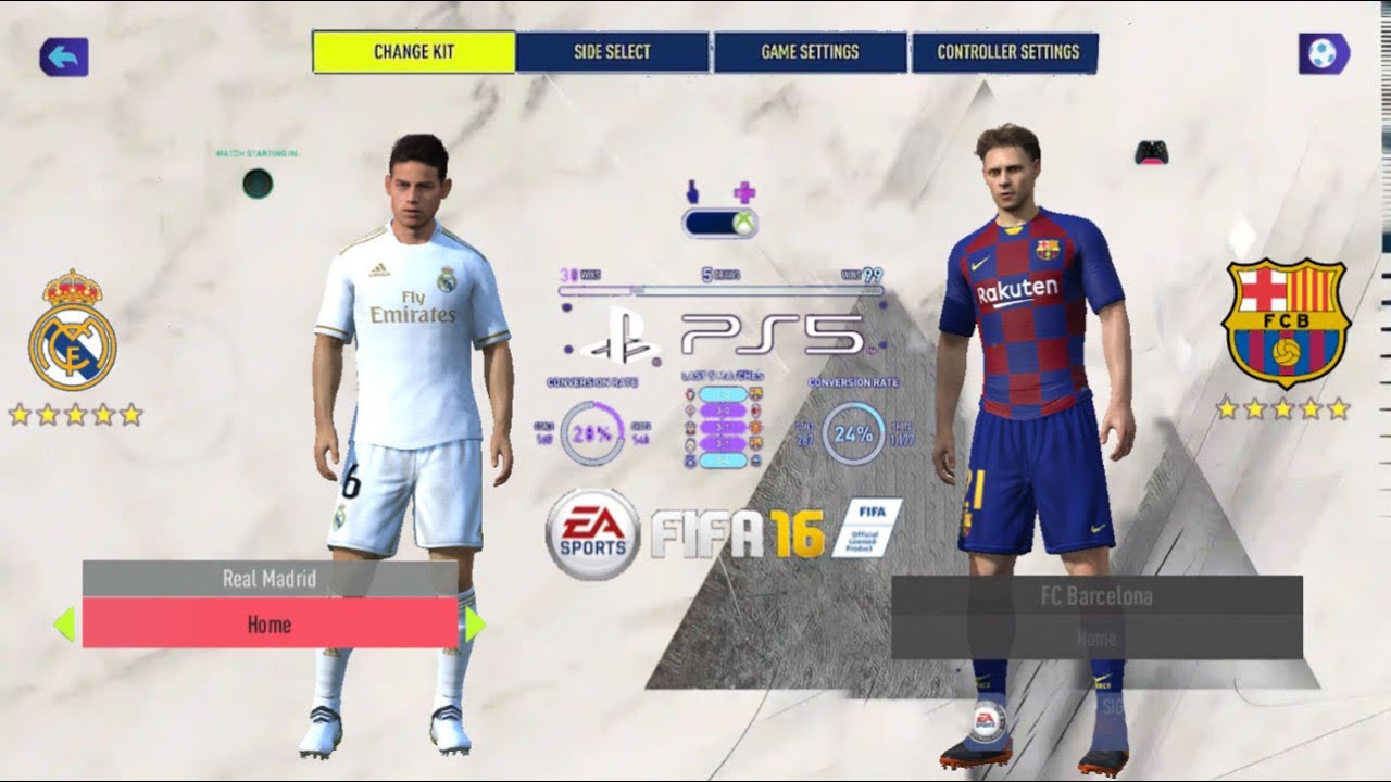 FIFA 16 MOD FIFA 23 ANDROID NEW UPDATE TRANSFERS 2023/24 & KITS OFFLINE PS5 ORIGINAL BEST GRAPHICS