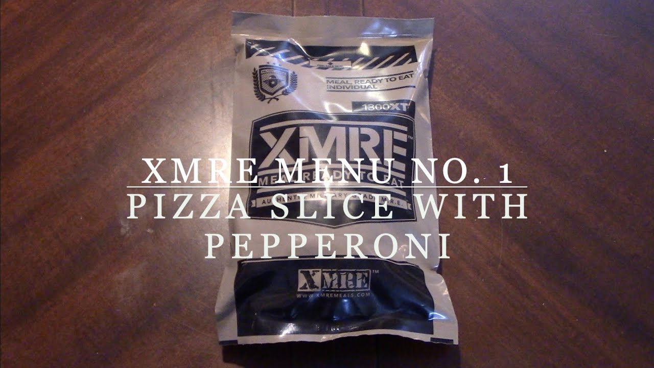 Обзор пайка MRE. Меню XMRE № 1: Кусочек пиццы с пепперони.