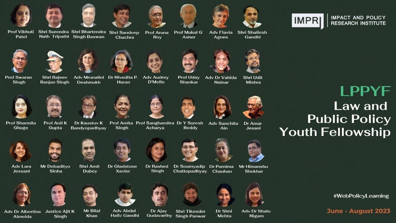 Day 6 LPPYF Law and Public Policy Youth Fellowship Shri Bhartendra Singh Baswan & Shalu Nigam IMPRI