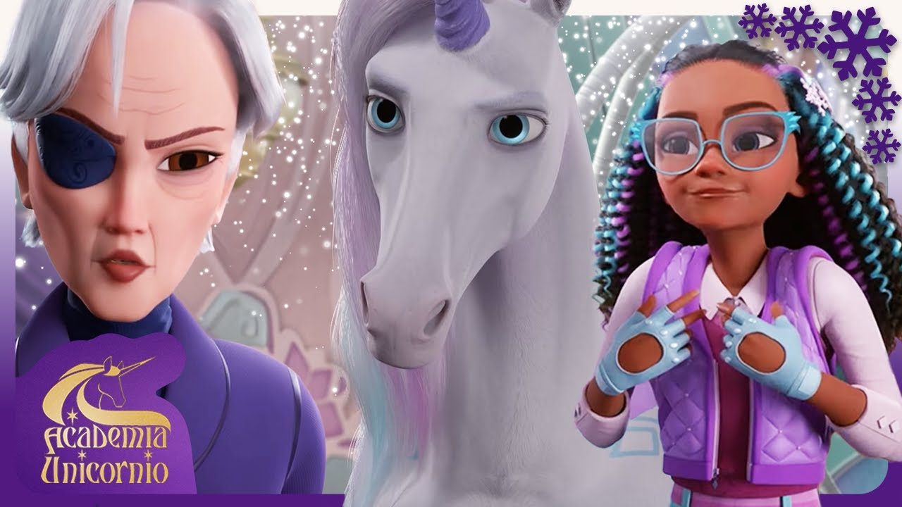 Magia de inverno na Academia 🦄❄️ | Academia Unicórnio 🦄🌈 | Desenhos animados para crianças