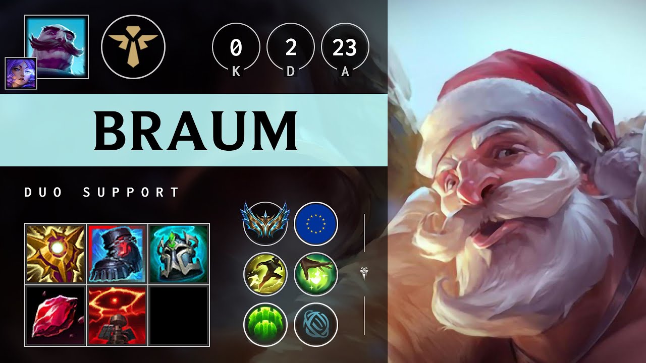 Braum Support vs Blitzcrank - EUW Challenger Patch 25.19