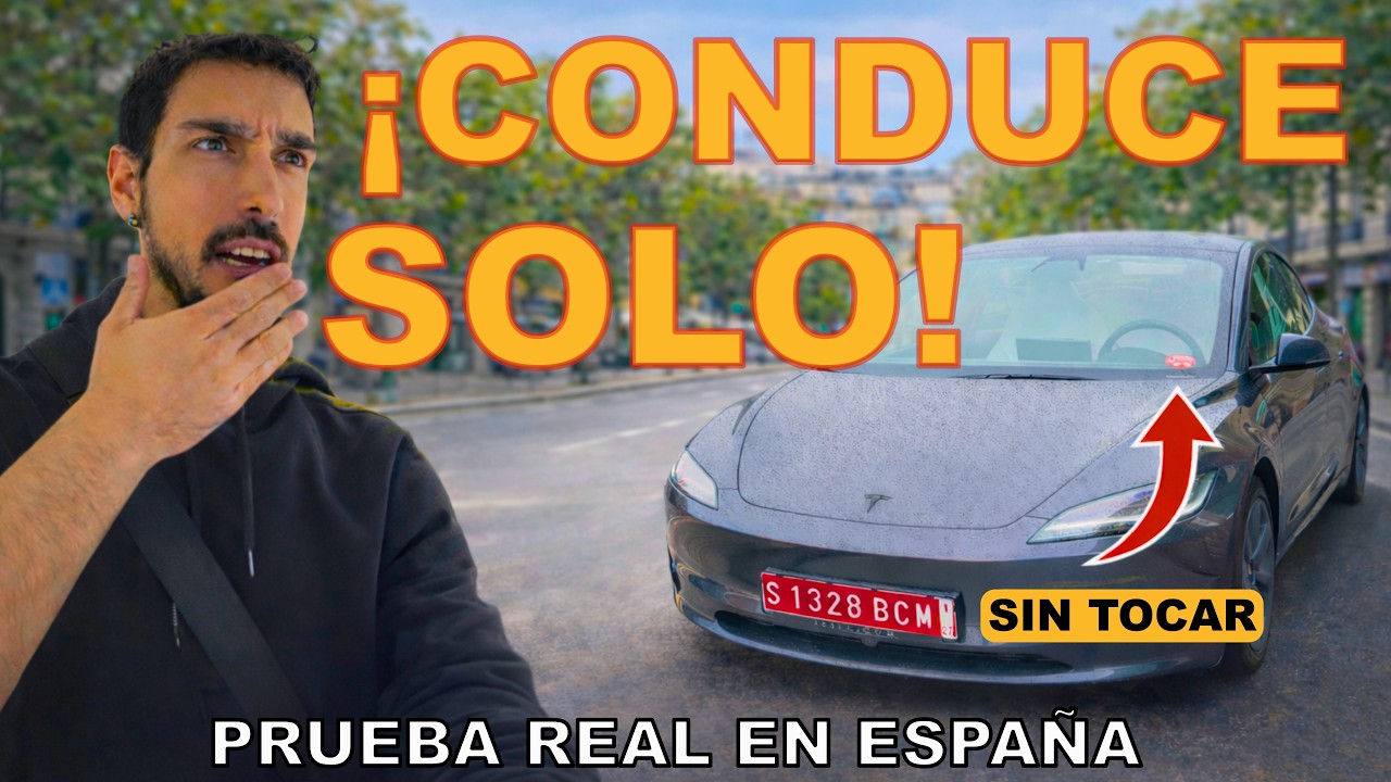 Pruebo el TESLA que se CONDUCE SOLO (FSD) en ESPAÑA 🇪🇸 - EN TRÁFICO ABIERTO