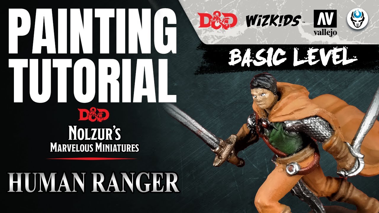 HUMAN RANGER - D&D - NOLZUR'S MARVELOUS MINIATURES - WIZKIDS - HOW TO PAINT D&D MINIATURE