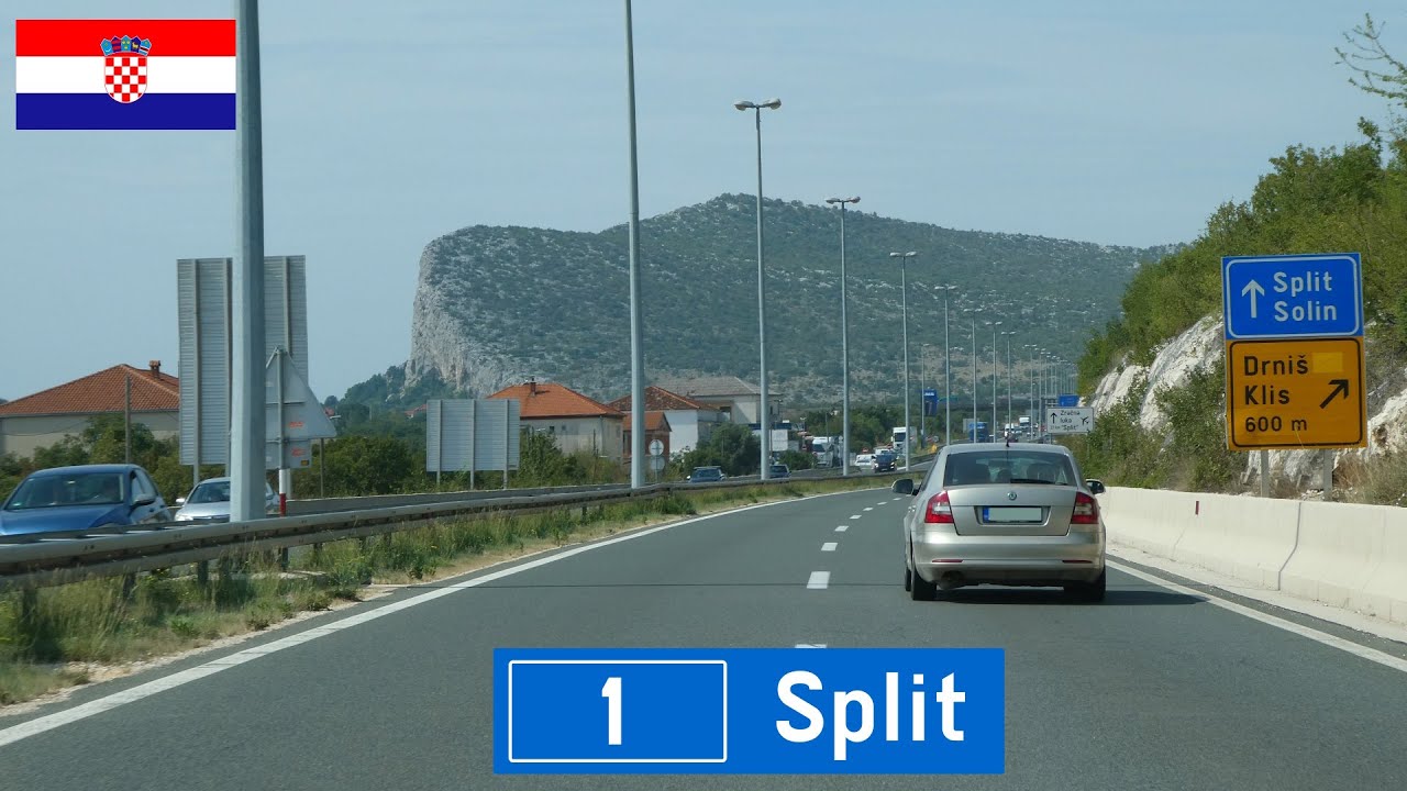 Expressway D1 in Split, Croatia