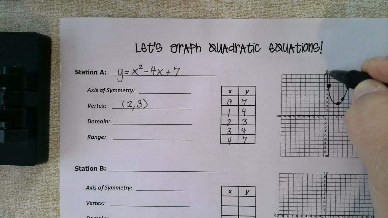 Station A Example | Filling in the Sheet