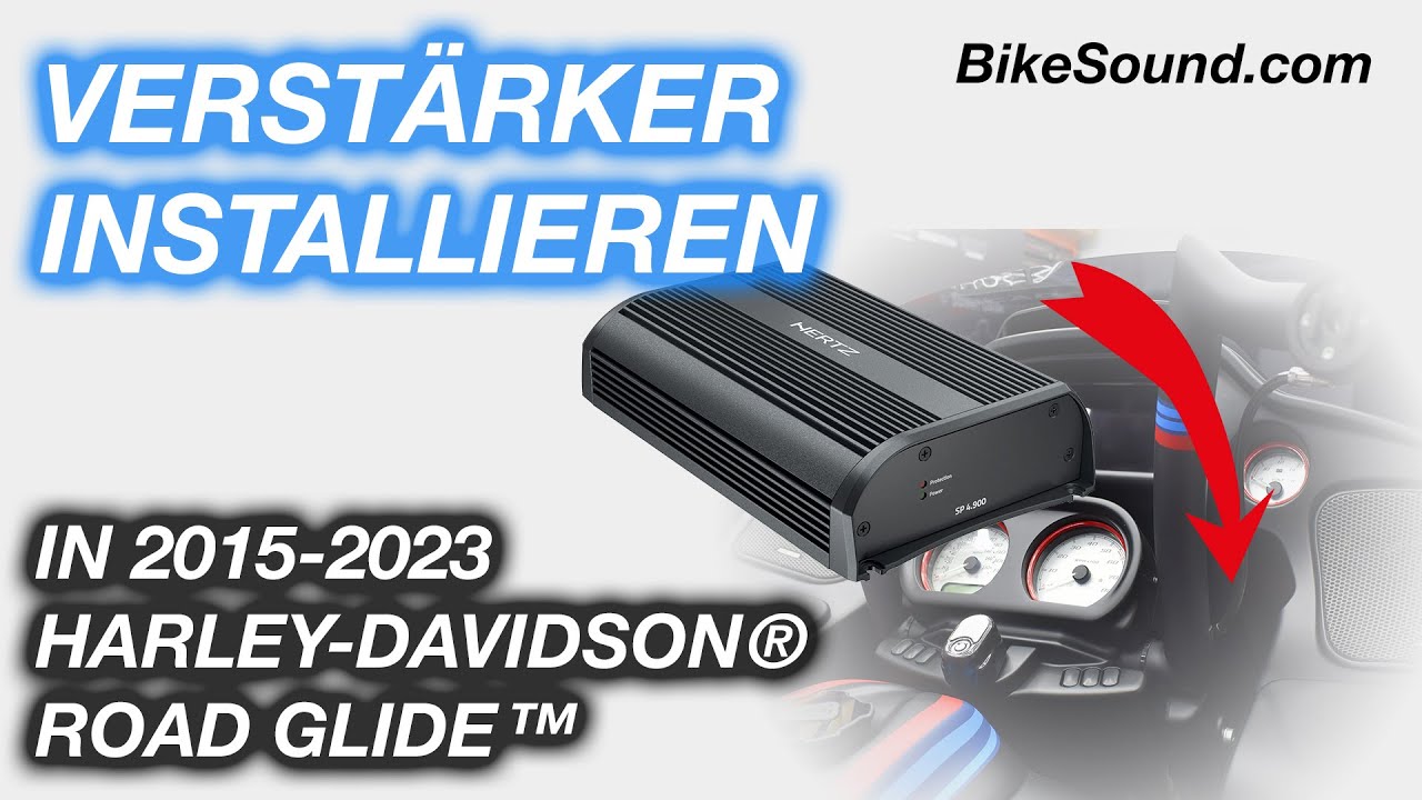 So installierst du einen neuen Verstärker in H-D® Road Glide™ ab 2014 🎵 | maxxcount BikeSound
