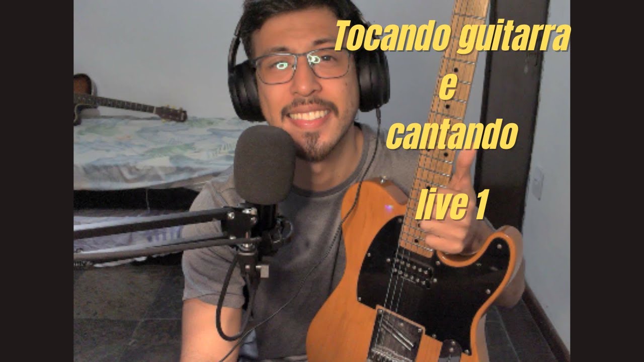 Tocando guitarra e cantando uns Rock ! Live 1.