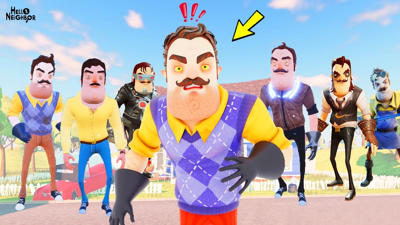 SAVAŞ BAŞLASIN ! KARAKTERLER KAPIŞMASI 😱 Hello Neighbor Kapışma