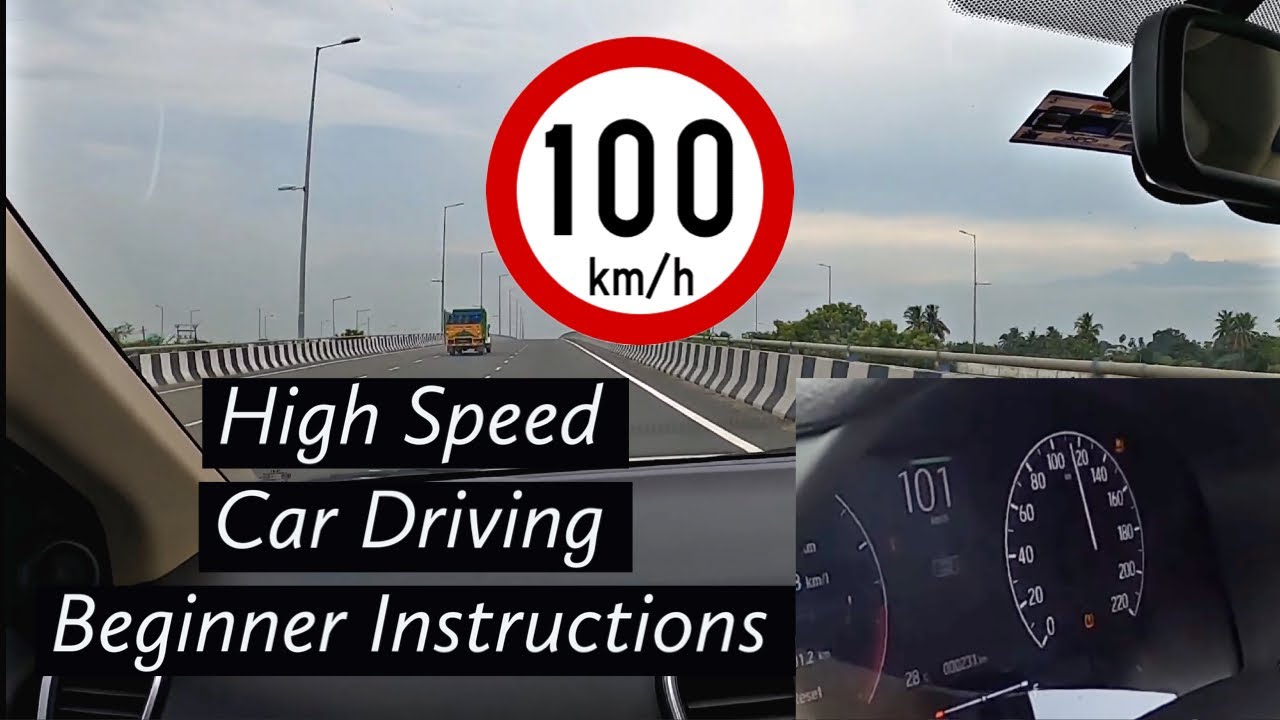 How to control a Car in 100 KMHR speed? High speed car Driving - Safety Methods