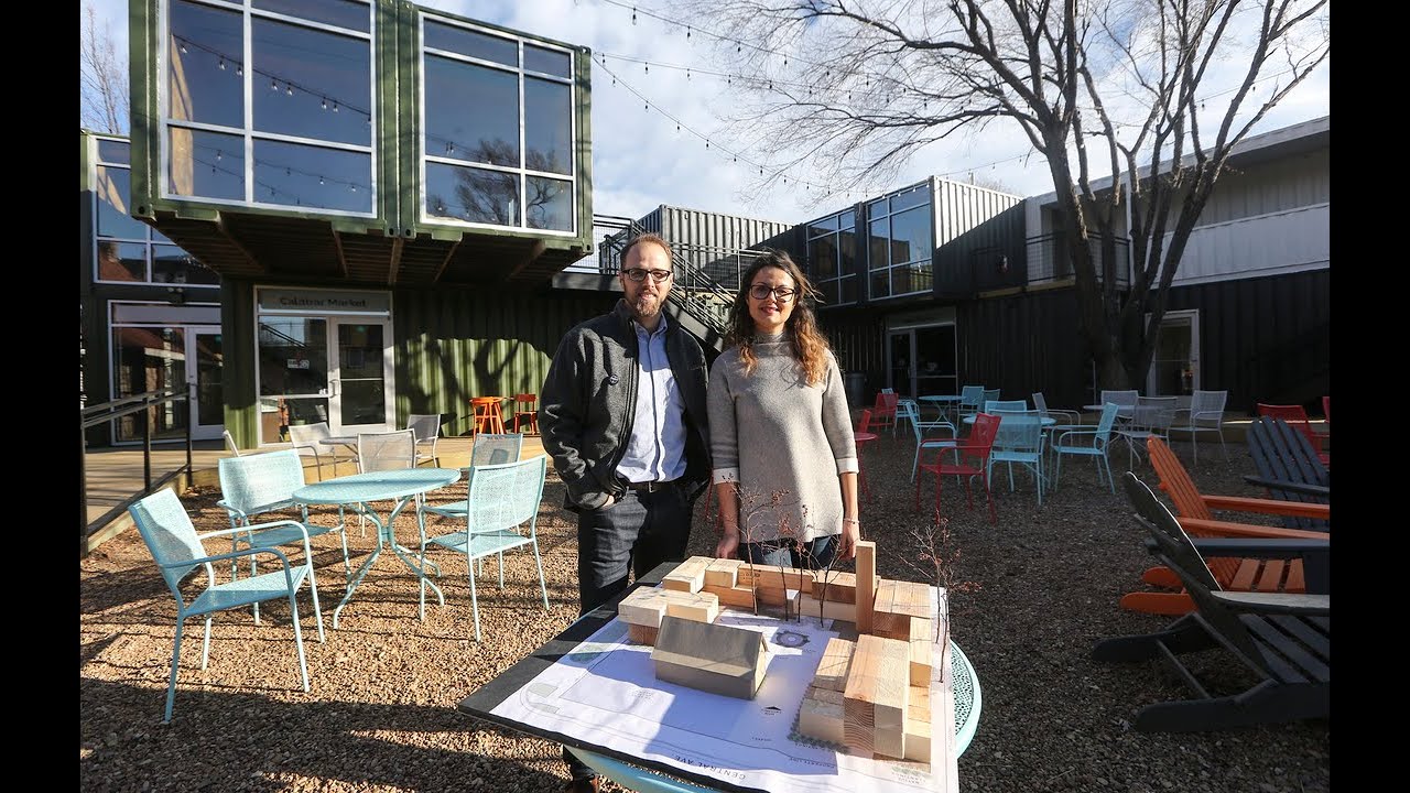 Shipping container mall getting ready for second phase