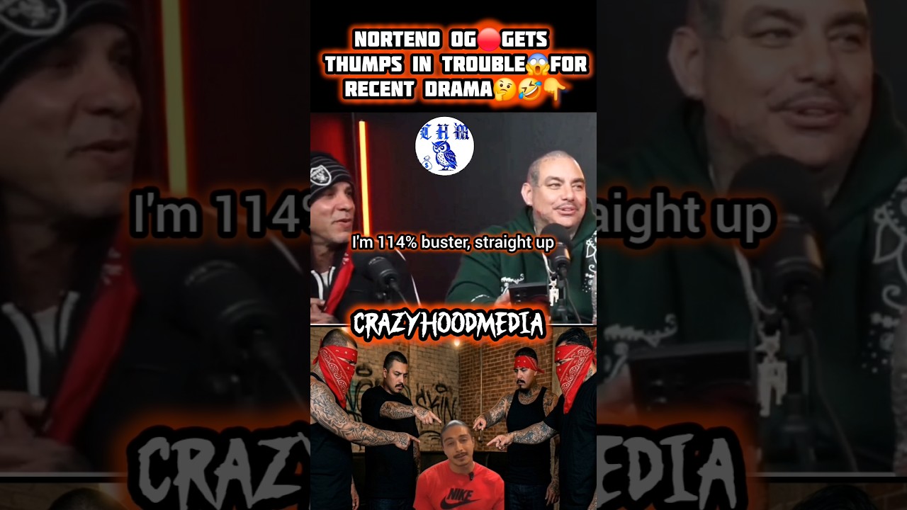 OG Norteño🔴Checks Thumpz Over L.A. Drama with Sureños 😱🔥 #norteño #surenos #thumpz #hoodnews